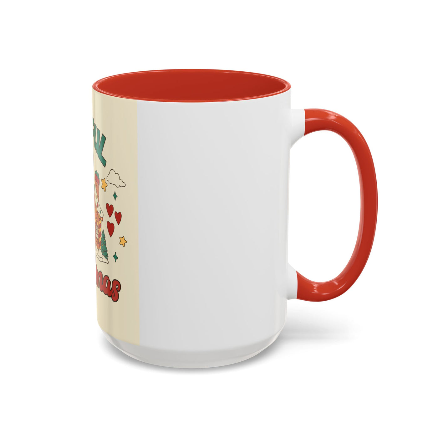 Joyful Christmas Mug | Accent Coffee Mug for Holiday Cheer, Christmas Gift, Winter Decor, Hot Cocoa Lover, Festive Beverage