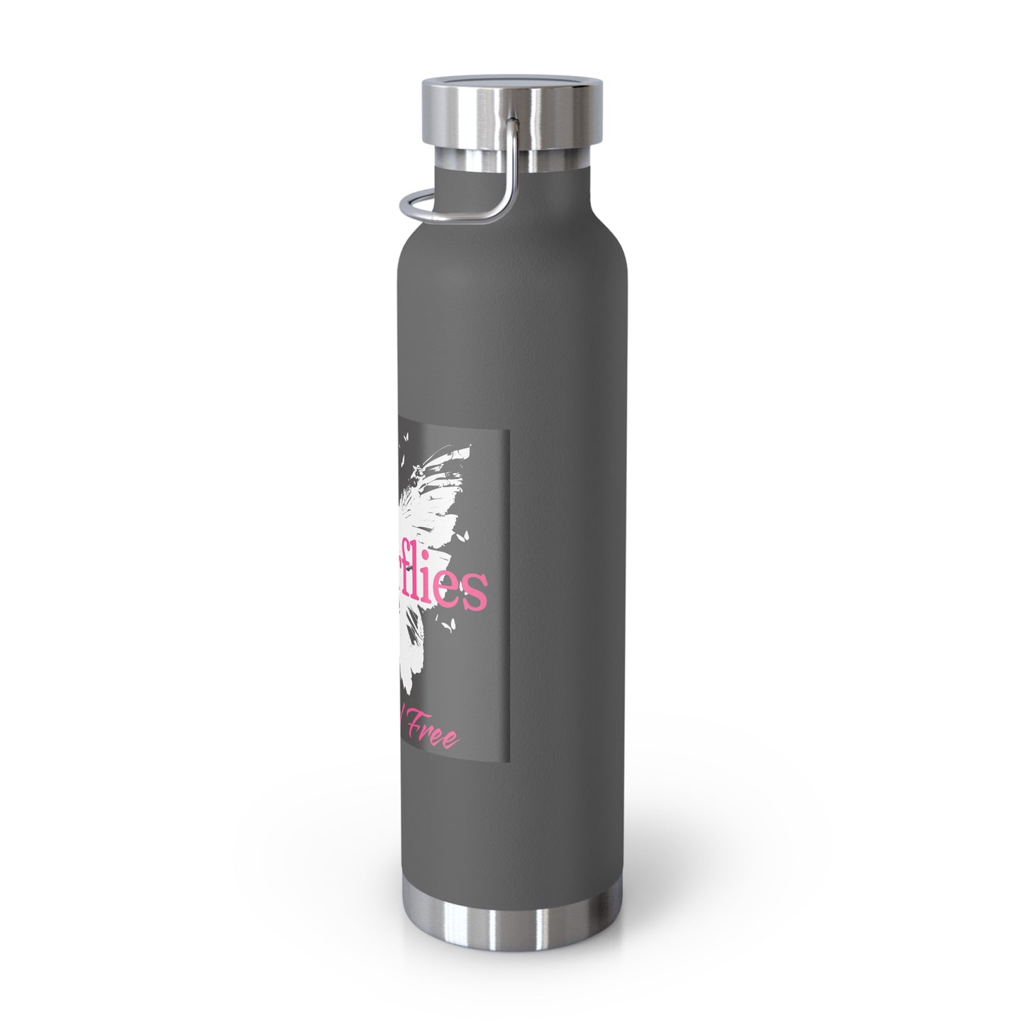 Butterflies Wild & Free 22oz Insulated Water Bottle