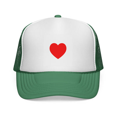Heartfelt Love Trucker Cap, Fun Hat, Valentine's Gift, Casual Accessories, Summer Attire, Adorable Cap