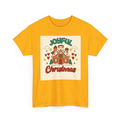 Joyful Christmas Tee | Unisex Heavy Cotton T-Shirt for Holiday Cheer, Christmas Gift, Family Gatherings, Festive Attire, Winter Wear