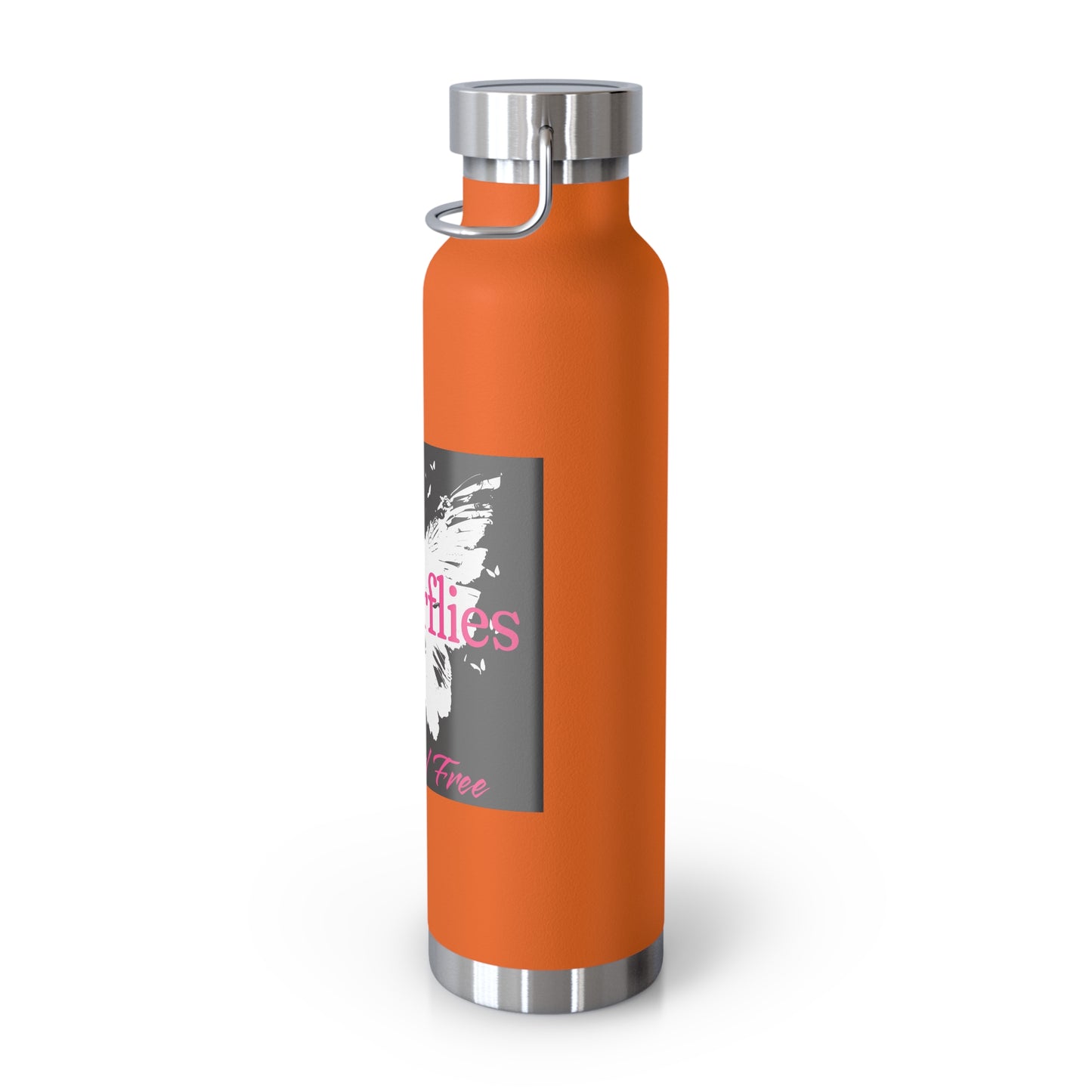Butterflies Wild & Free 22oz Insulated Water Bottle