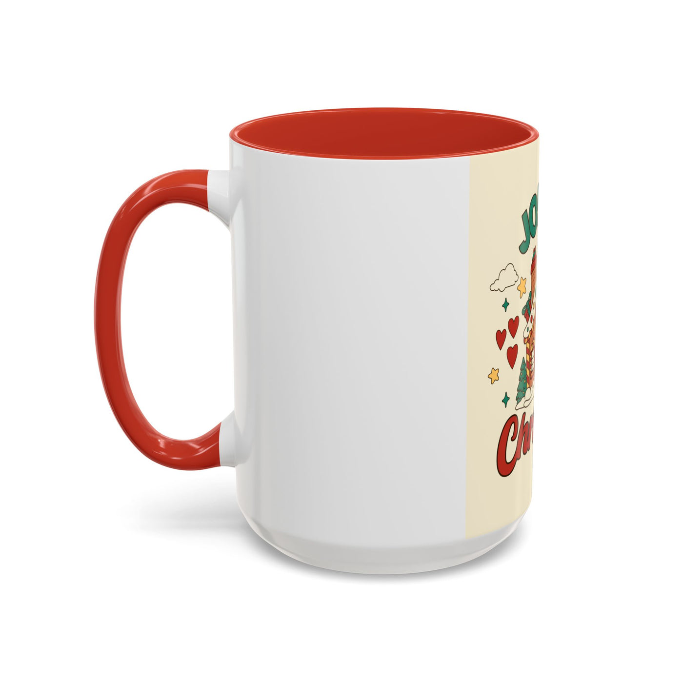 Joyful Christmas Mug | Accent Coffee Mug for Holiday Cheer, Christmas Gift, Winter Decor, Hot Cocoa Lover, Festive Beverage