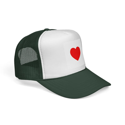 Heartfelt Love Trucker Cap, Fun Hat, Valentine's Gift, Casual Accessories, Summer Attire, Adorable Cap