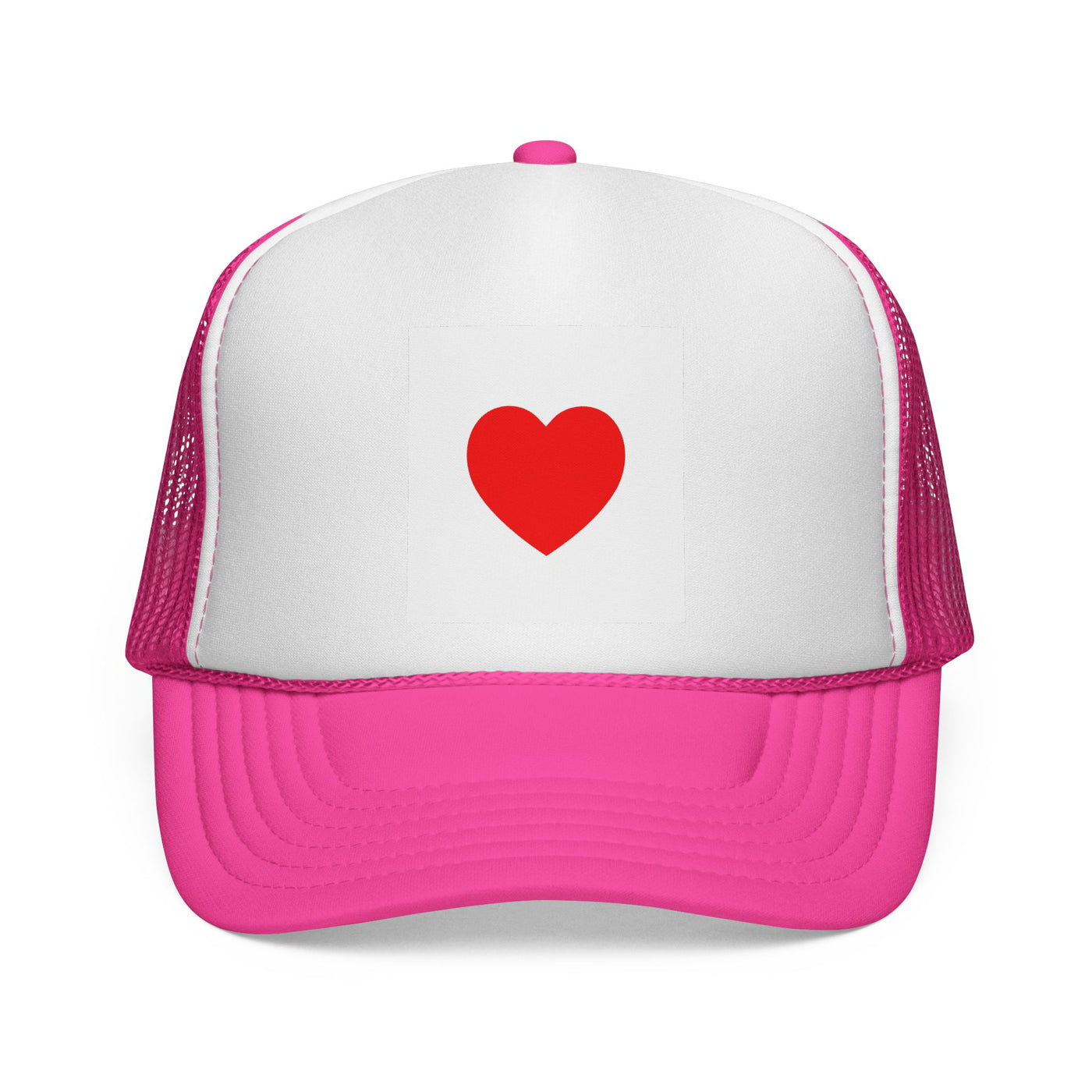 Heartfelt Love Trucker Cap, Fun Hat, Valentine's Gift, Casual Accessories, Summer Attire, Adorable Cap