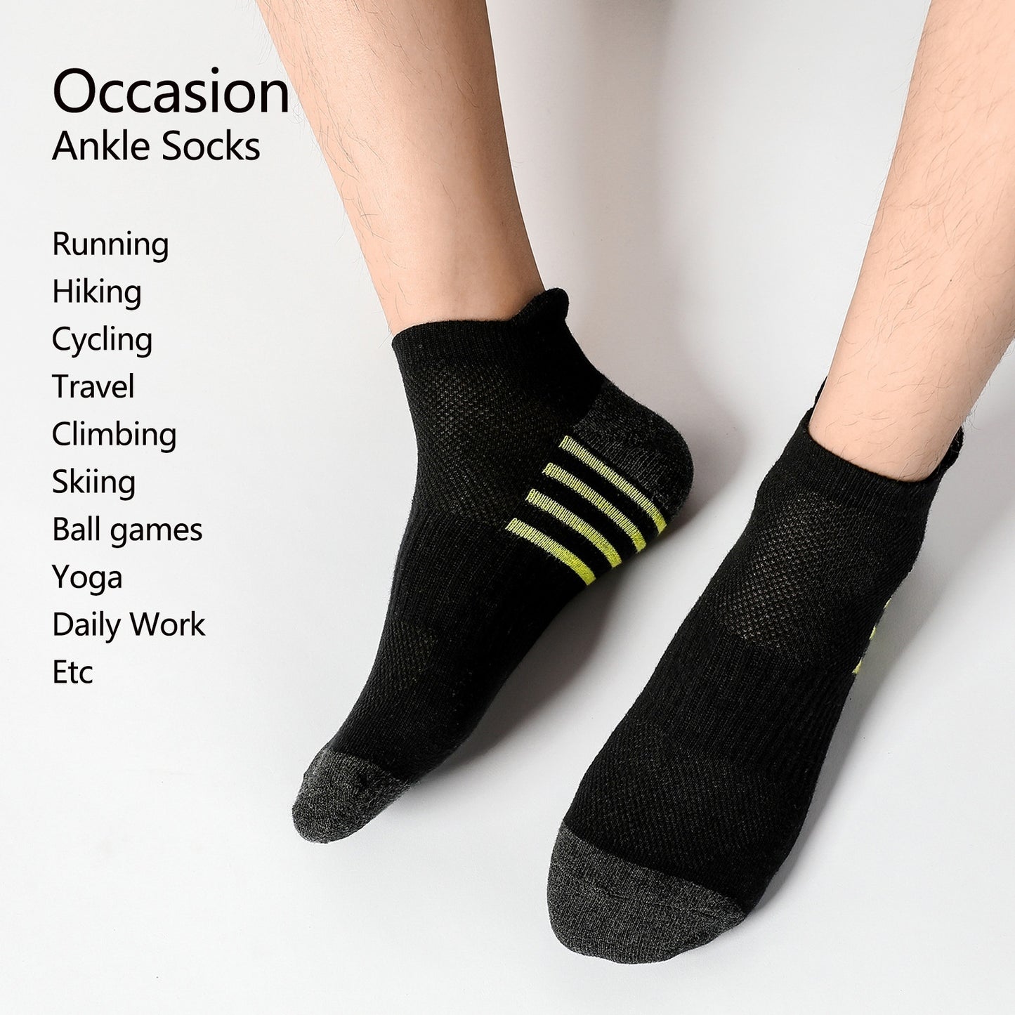 Cotton Socks Solid Color Terry Thick Head Heel Sports