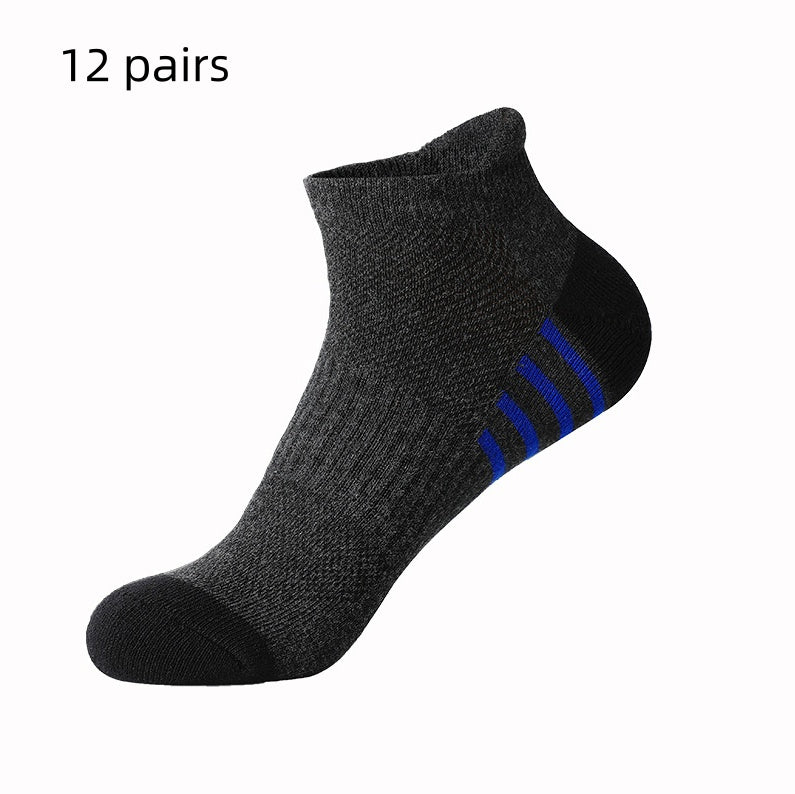 Cotton Socks Solid Color Terry Thick Head Heel Sports