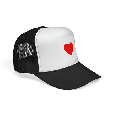 Heartfelt Love Trucker Cap, Fun Hat, Valentine's Gift, Casual Accessories, Summer Attire, Adorable Cap