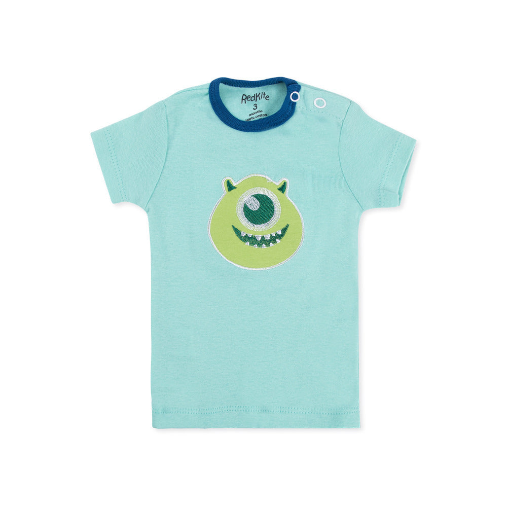 Short-sleeved Shoulder Button Children's T-shirt 5 Pack