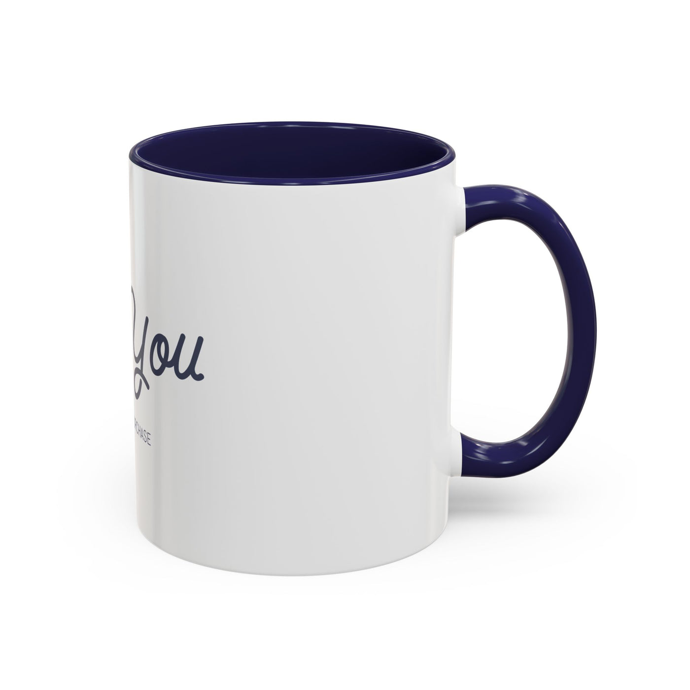 Thank You Accent Coffee Mug | Personalized Gift, Office Mug, Unique Coffee Cup, Custom Logo Mug, Ceramic Drinkware