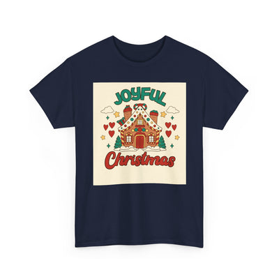 Joyful Christmas Tee | Unisex Heavy Cotton T-Shirt for Holiday Cheer, Christmas Gift, Family Gatherings, Festive Attire, Winter Wear