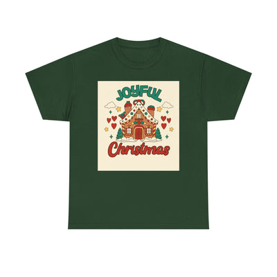 Joyful Christmas Tee | Unisex Heavy Cotton T-Shirt for Holiday Cheer, Christmas Gift, Family Gatherings, Festive Attire, Winter Wear