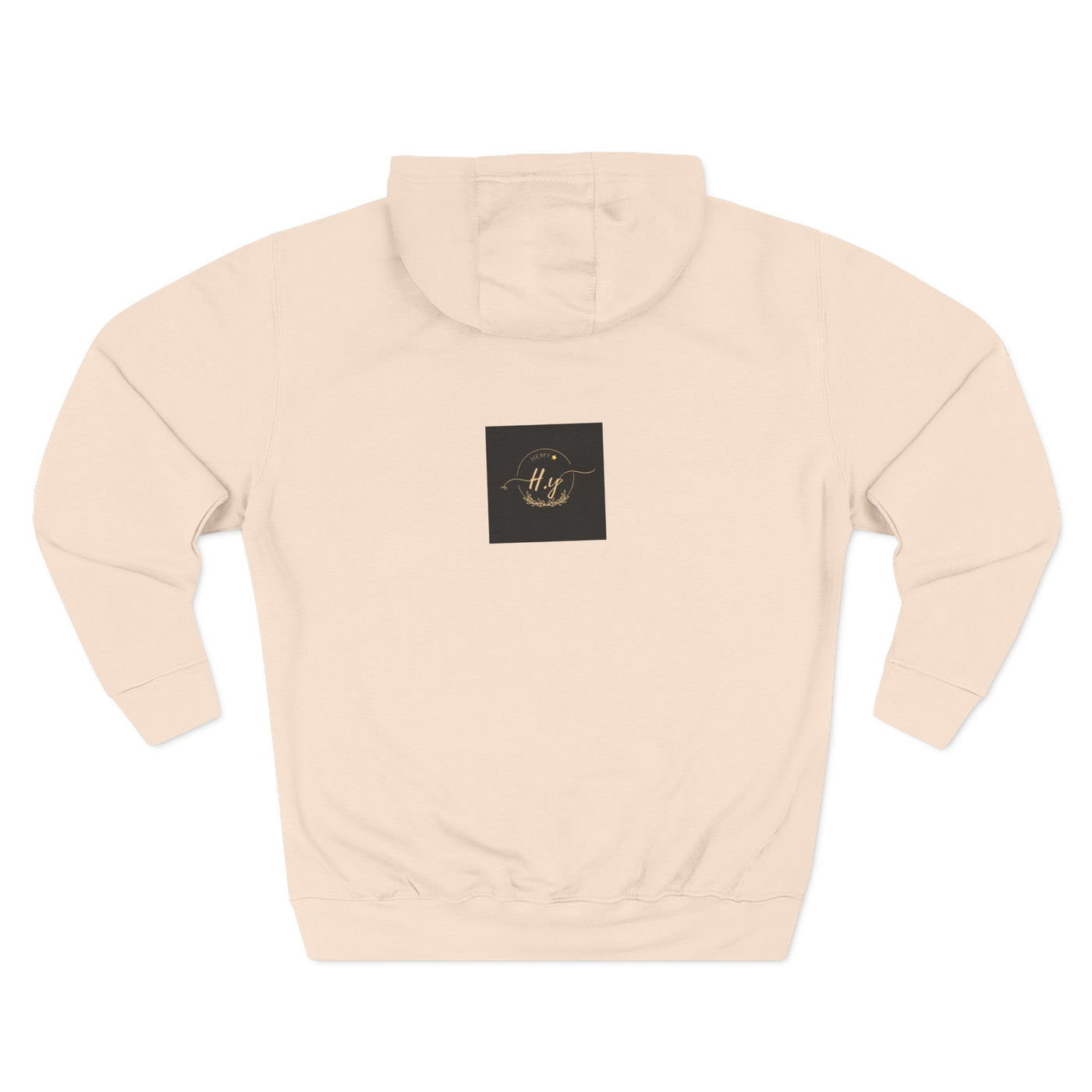 Elegant Gold Script Fleece Hoodie, Cozy Layer, Personalized Gift, Casual Wear, Stylish Sweatshirt, Fashion for All Seasons