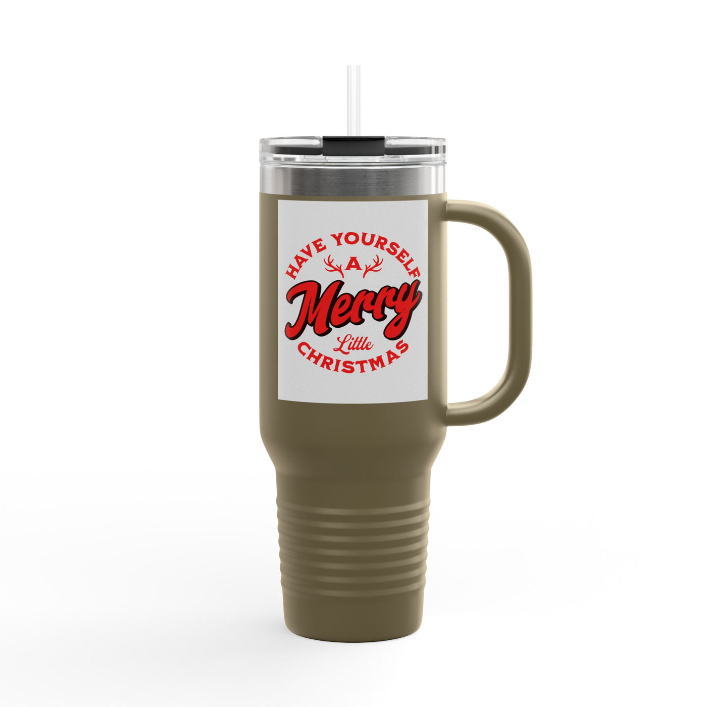 40oz Insulated Travel Mug — "Have Yourself a Merry Little Christmas" Holiday Tumbler