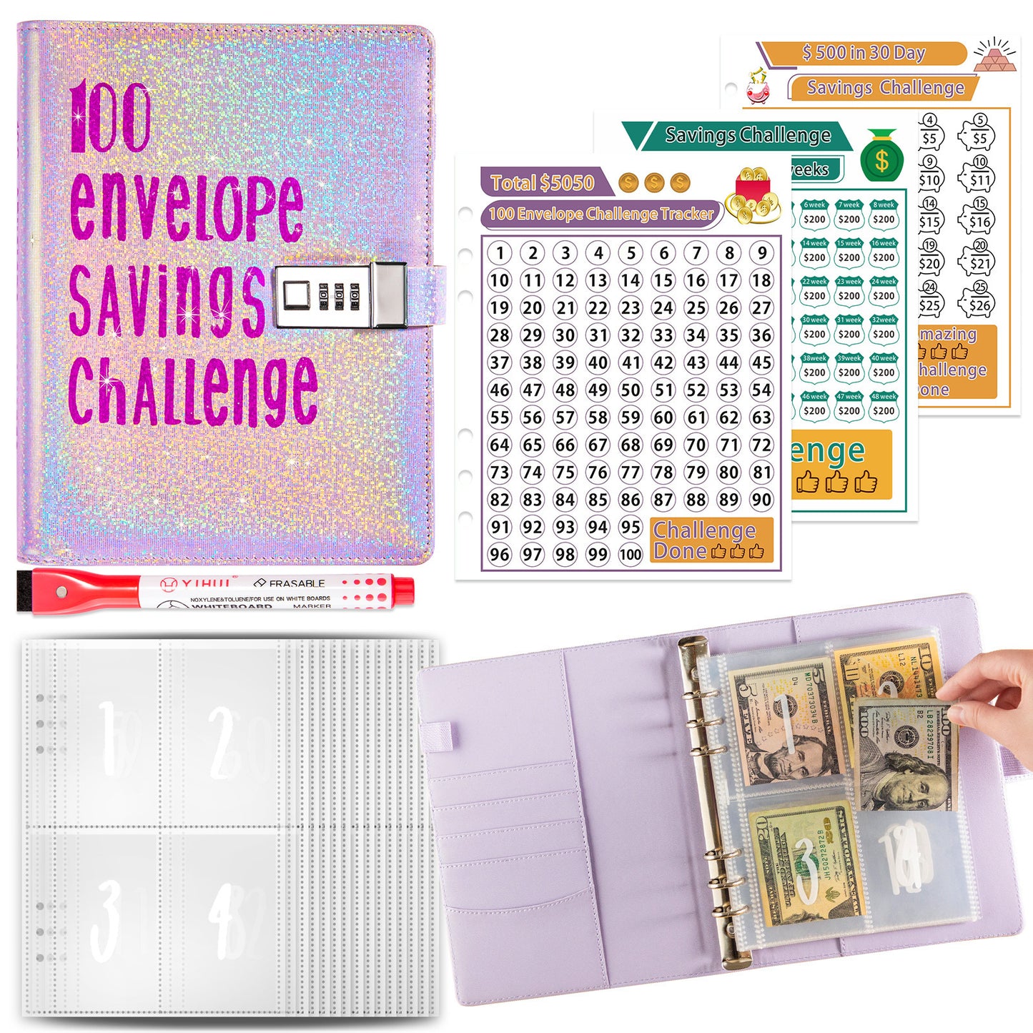 5A Money Saving Challenge Planner