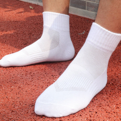 Men's And Women's Summer Thin Solid Color Mesh Socks For Running