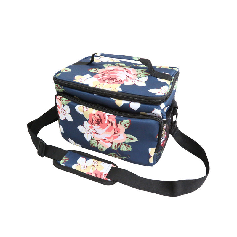 Crossbody Outdoor Thermal Bag Oxford Cloth Large Capacity Lunch Box