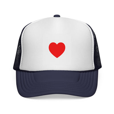 Heartfelt Love Trucker Cap, Fun Hat, Valentine's Gift, Casual Accessories, Summer Attire, Adorable Cap