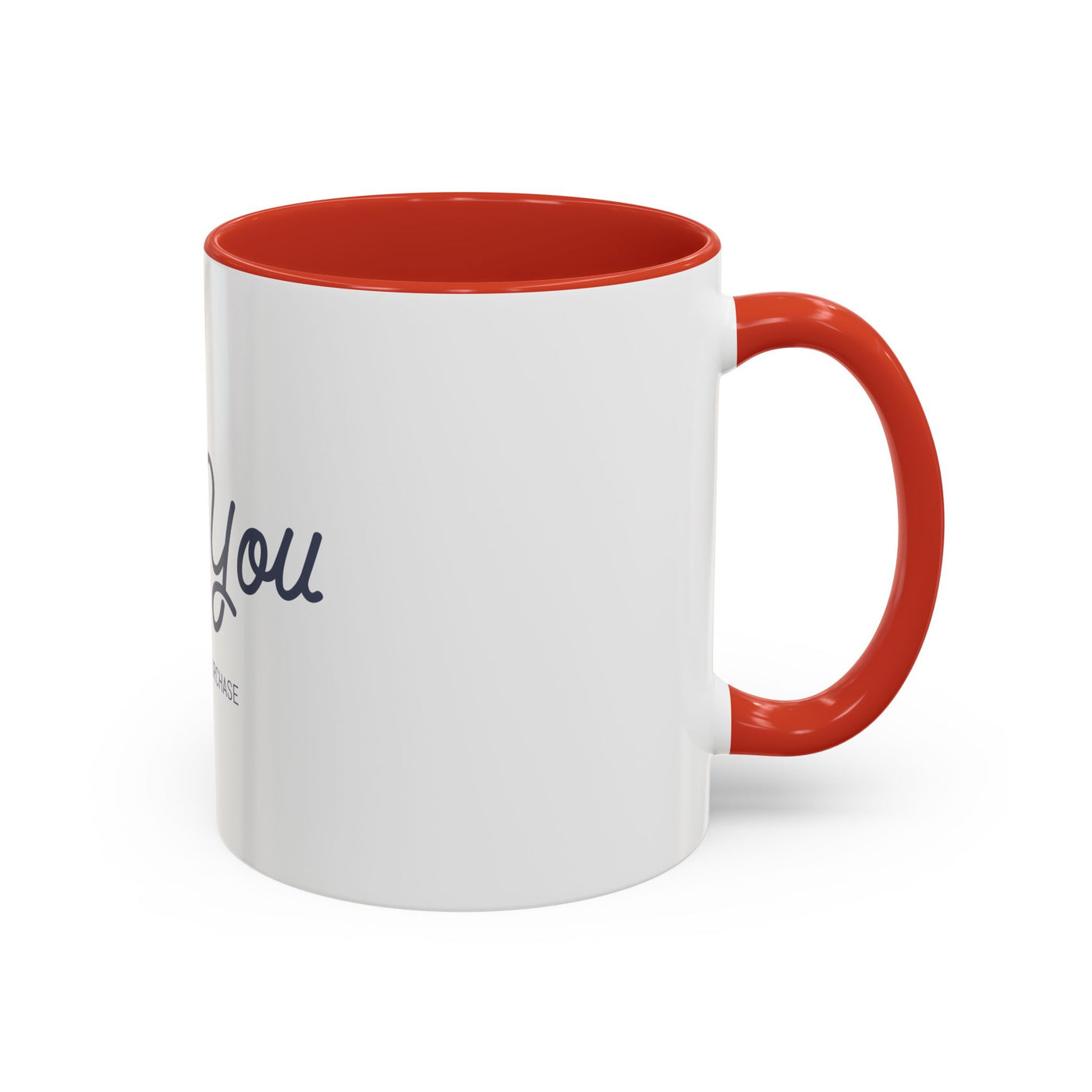 Thank You Accent Coffee Mug | Personalized Gift, Office Mug, Unique Coffee Cup, Custom Logo Mug, Ceramic Drinkware