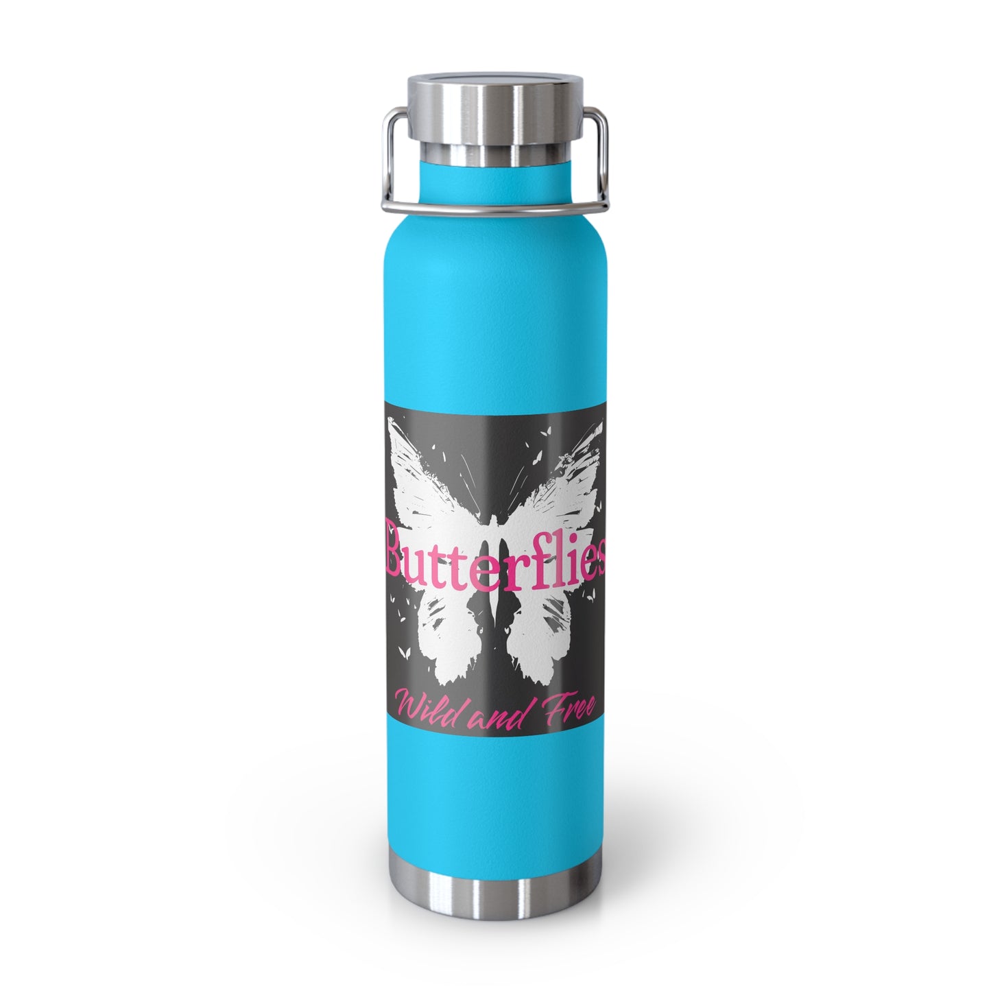 Butterflies Wild & Free 22oz Insulated Water Bottle