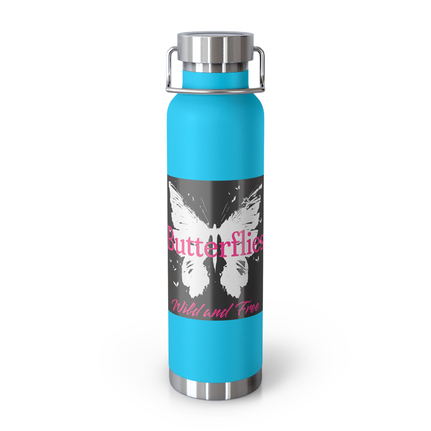 Butterflies Wild & Free 22oz Insulated Water Bottle