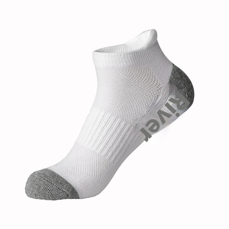 Cotton Socks Solid Color Terry Thick Head Heel Sports