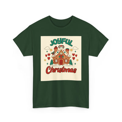 Joyful Christmas Tee | Unisex Heavy Cotton T-Shirt for Holiday Cheer, Christmas Gift, Family Gatherings, Festive Attire, Winter Wear