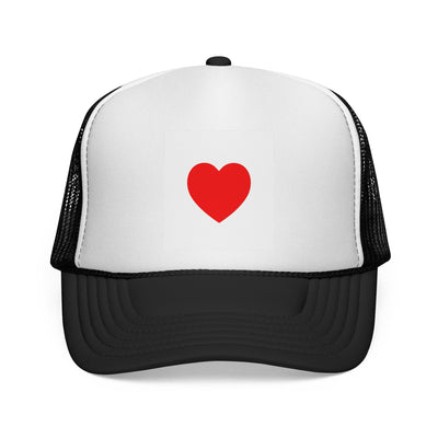 Heartfelt Love Trucker Cap, Fun Hat, Valentine's Gift, Casual Accessories, Summer Attire, Adorable Cap