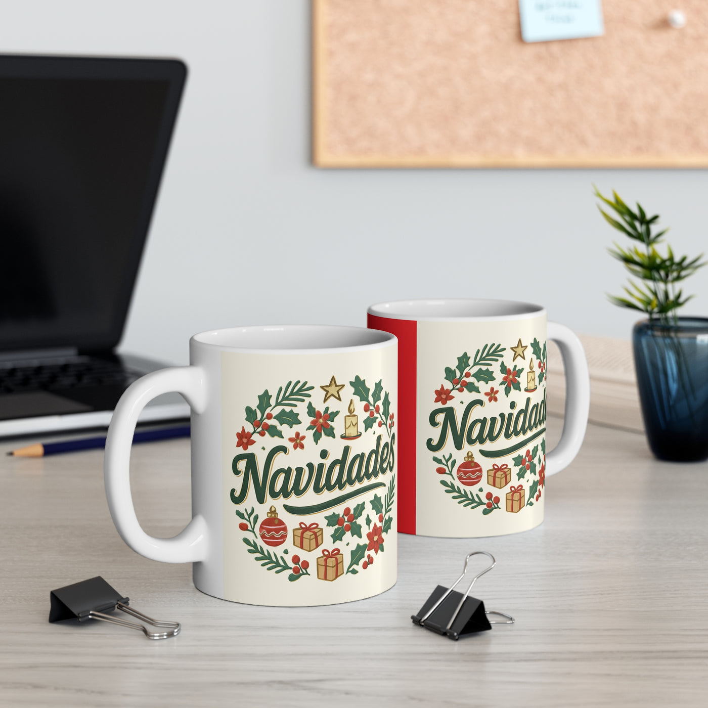 Navidades Christmas Mug — Festive Holiday Ceramic Coffee Cup (11oz)