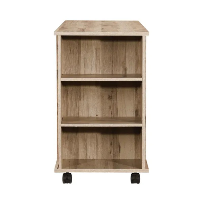 3-Drawer Black Oak Wood 39.37 In. W Lateral File Cabinet