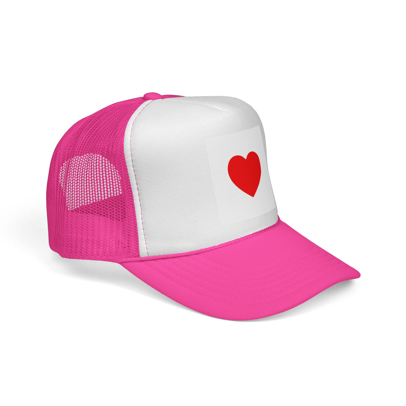 Heartfelt Love Trucker Cap, Fun Hat, Valentine's Gift, Casual Accessories, Summer Attire, Adorable Cap