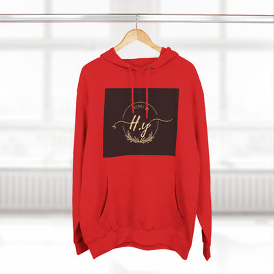 Elegant Gold Script Fleece Hoodie, Cozy Layer, Personalized Gift, Casual Wear, Stylish Sweatshirt, Fashion for All Seasons