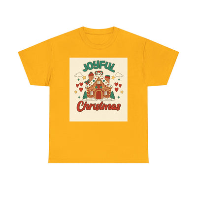 Joyful Christmas Tee | Unisex Heavy Cotton T-Shirt for Holiday Cheer, Christmas Gift, Family Gatherings, Festive Attire, Winter Wear