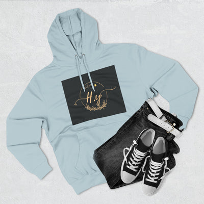 Elegant Gold Script Fleece Hoodie, Cozy Layer, Personalized Gift, Casual Wear, Stylish Sweatshirt, Fashion for All Seasons