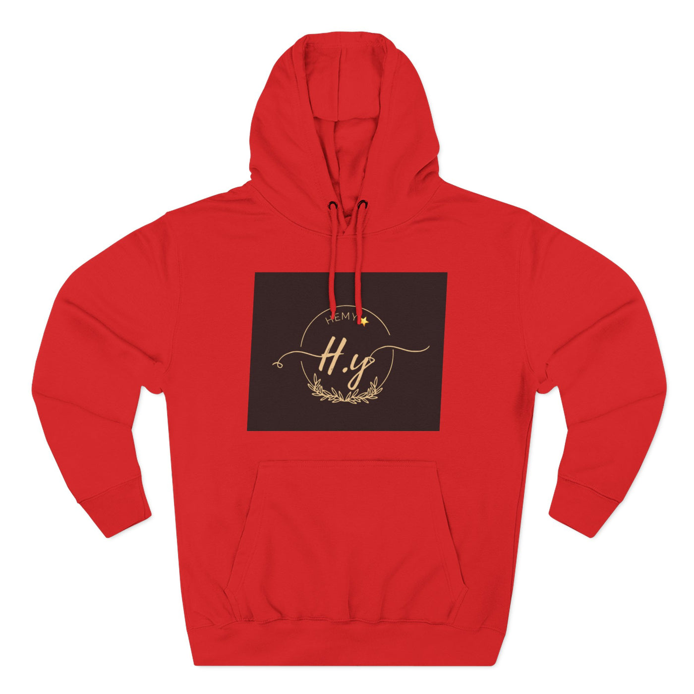 Elegant Gold Script Fleece Hoodie, Cozy Layer, Personalized Gift, Casual Wear, Stylish Sweatshirt, Fashion for All Seasons