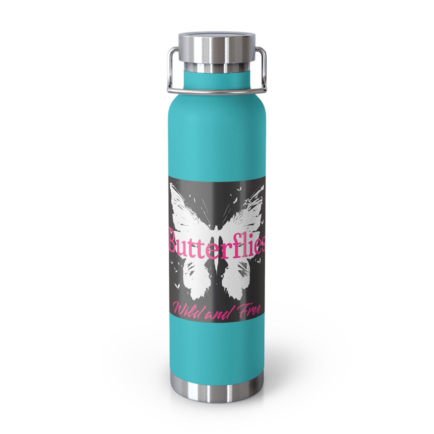 Butterflies Wild & Free 22oz Insulated Water Bottle
