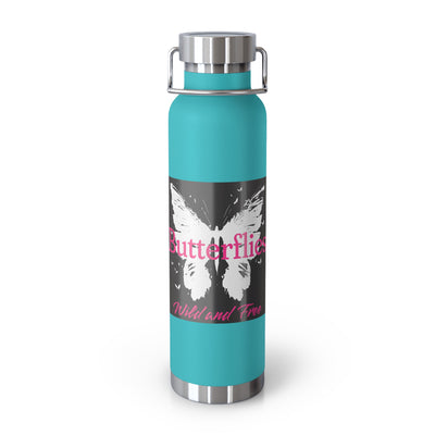 Butterflies Wild & Free 22oz Insulated Water Bottle