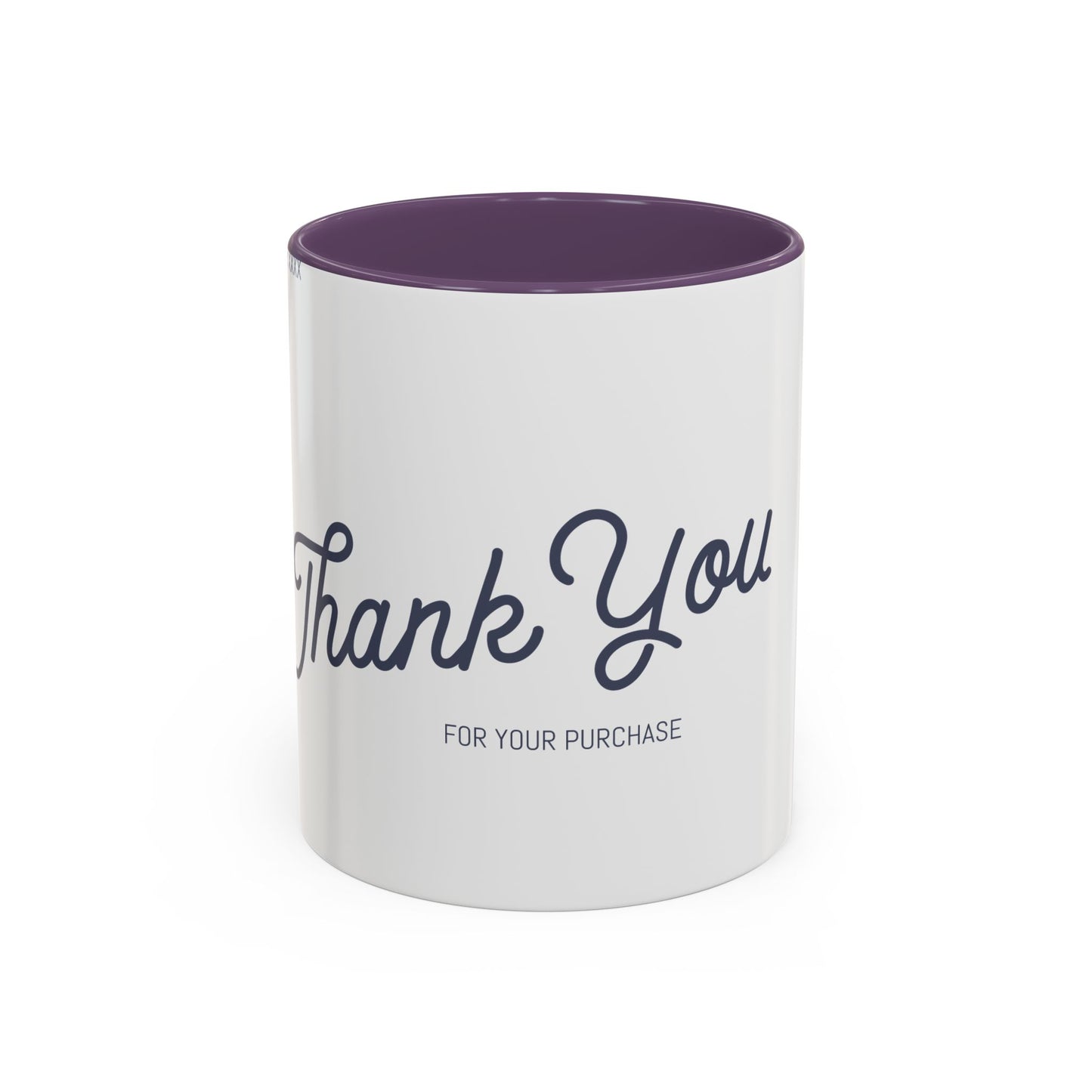 Thank You Accent Coffee Mug | Personalized Gift, Office Mug, Unique Coffee Cup, Custom Logo Mug, Ceramic Drinkware