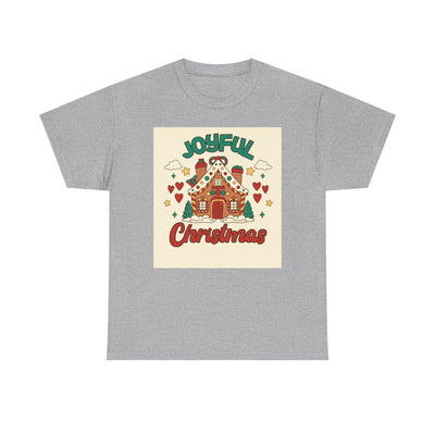 Joyful Christmas Tee | Unisex Heavy Cotton T-Shirt for Holiday Cheer, Christmas Gift, Family Gatherings, Festive Attire, Winter Wear