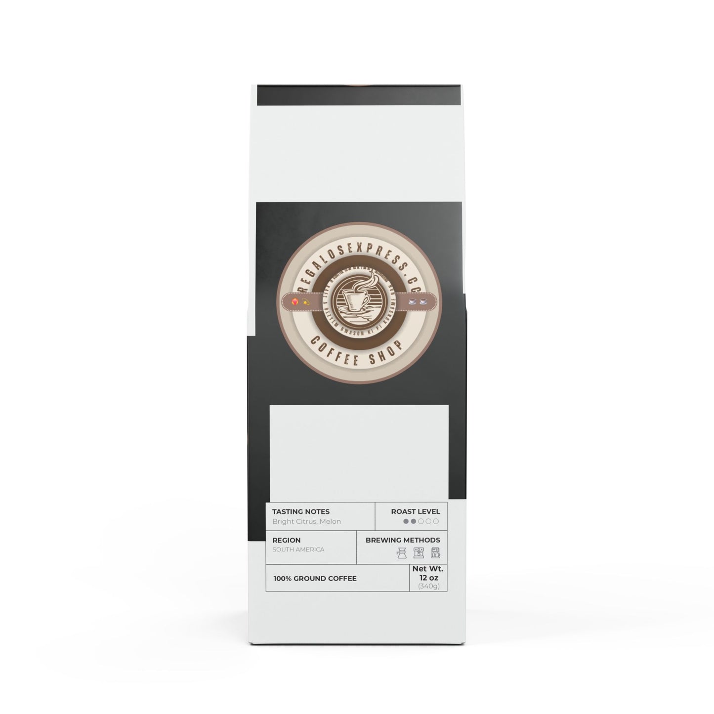 Light-medium roast single origin coffee from Colombia with balanced flavor profile.