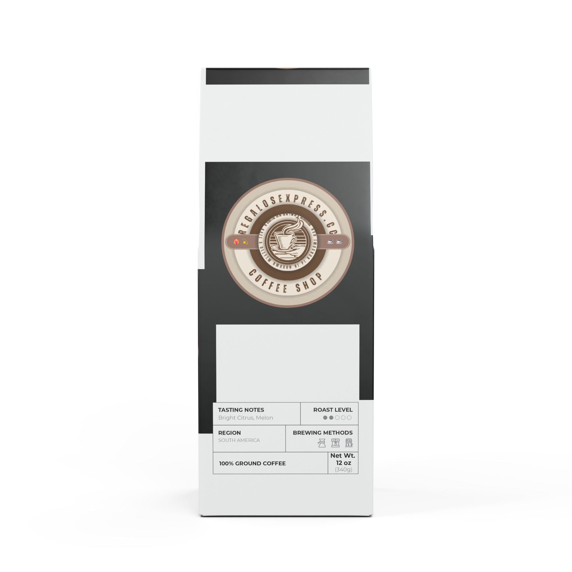 Light-medium roast single origin coffee from Colombia with balanced flavor profile.