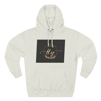 Elegant Gold Script Fleece Hoodie, Cozy Layer, Personalized Gift, Casual Wear, Stylish Sweatshirt, Fashion for All Seasons