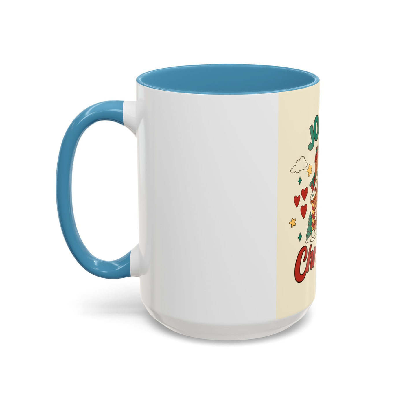 Joyful Christmas Mug | Accent Coffee Mug for Holiday Cheer, Christmas Gift, Winter Decor, Hot Cocoa Lover, Festive Beverage