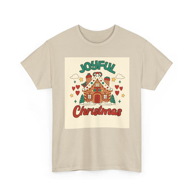 Joyful Christmas Tee | Unisex Heavy Cotton T-Shirt for Holiday Cheer, Christmas Gift, Family Gatherings, Festive Attire, Winter Wear
