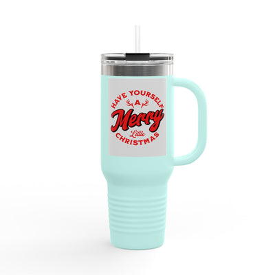 40oz Insulated Travel Mug — "Have Yourself a Merry Little Christmas" Holiday Tumbler