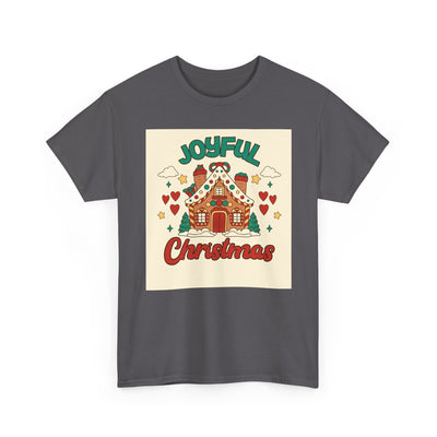 Joyful Christmas Tee | Unisex Heavy Cotton T-Shirt for Holiday Cheer, Christmas Gift, Family Gatherings, Festive Attire, Winter Wear