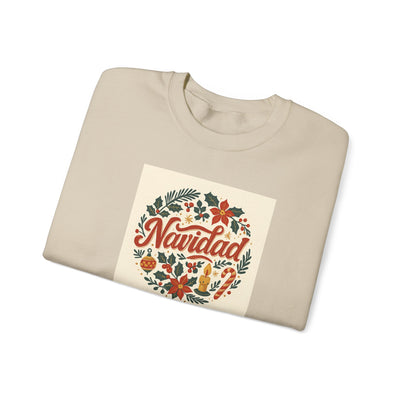 Navidad Floral Sweatshirt — Retro Holiday Crewneck