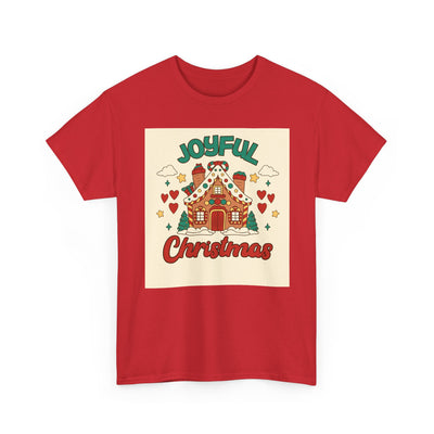 Joyful Christmas Tee | Unisex Heavy Cotton T-Shirt for Holiday Cheer, Christmas Gift, Family Gatherings, Festive Attire, Winter Wear