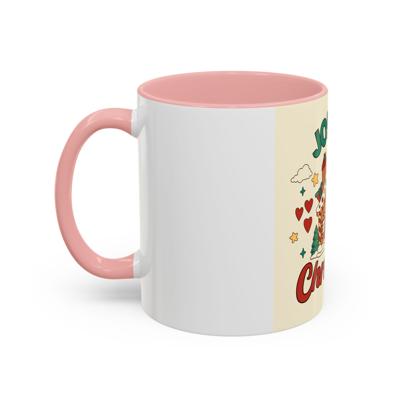 Joyful Christmas Mug | Accent Coffee Mug for Holiday Cheer, Christmas Gift, Winter Decor, Hot Cocoa Lover, Festive Beverage