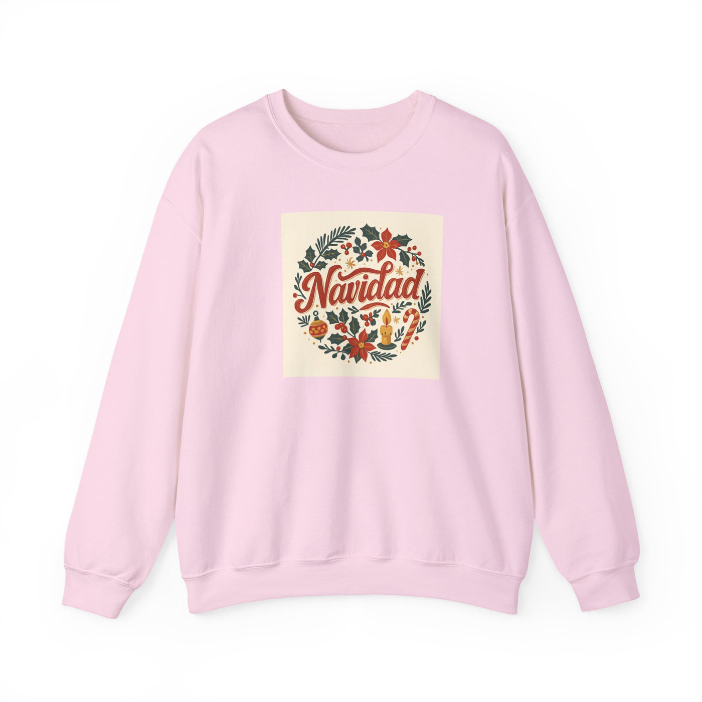 Navidad Floral Sweatshirt — Retro Holiday Crewneck