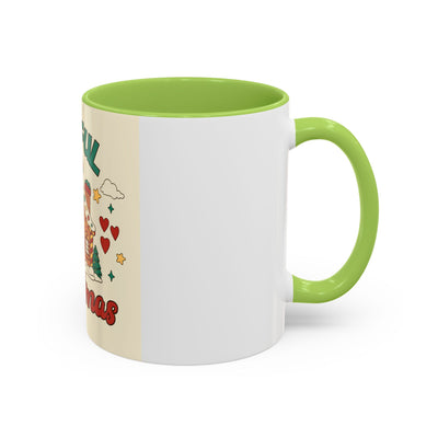 Joyful Christmas Mug | Accent Coffee Mug for Holiday Cheer, Christmas Gift, Winter Decor, Hot Cocoa Lover, Festive Beverage